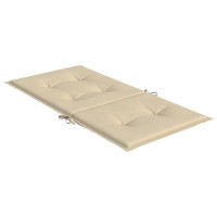 Produktbild för Stolsdynor 6 st beige 100x50x3 cm oxfordtyg