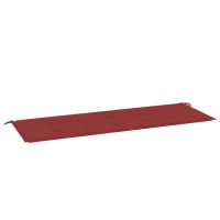 Produktbild för Bänkdyna för trädgården vinröd 150x50x3 cm oxfordtyg