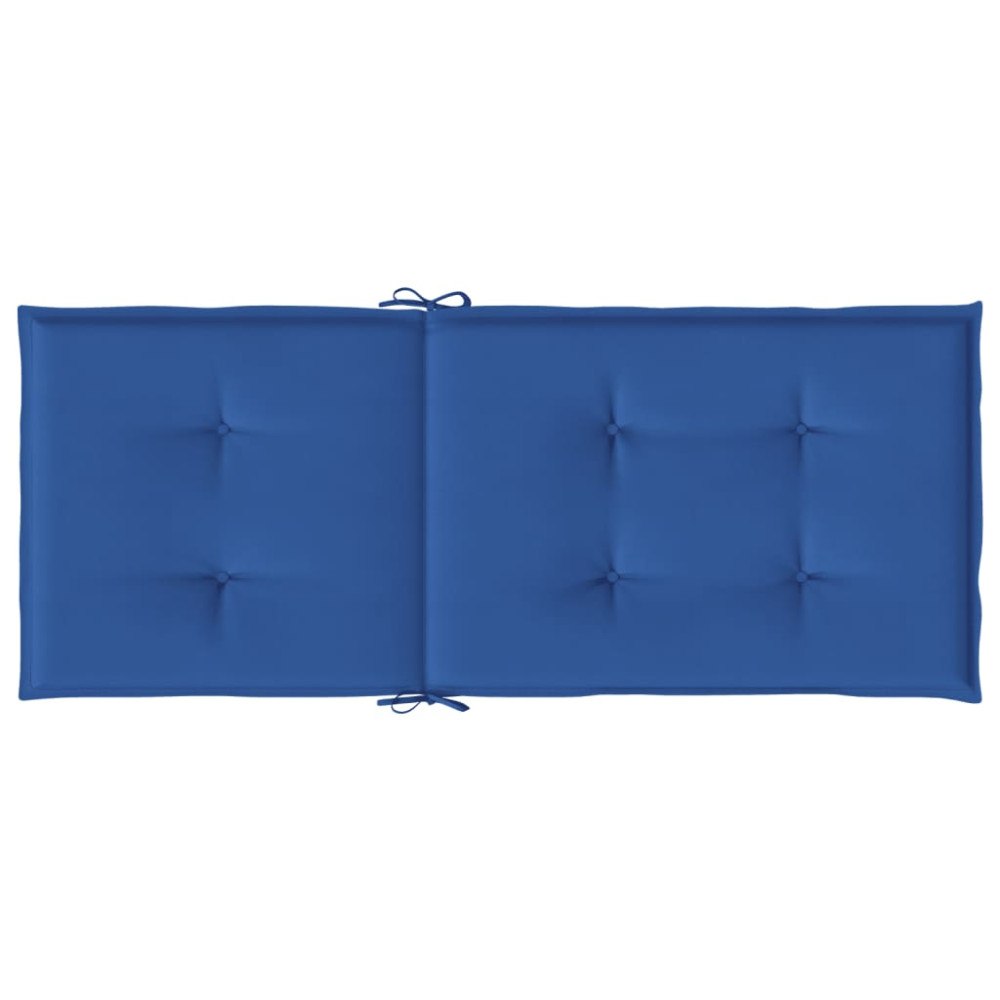Produktbild för Stolsdynor 6 st kungsblå 120x50x3 cm tyg
