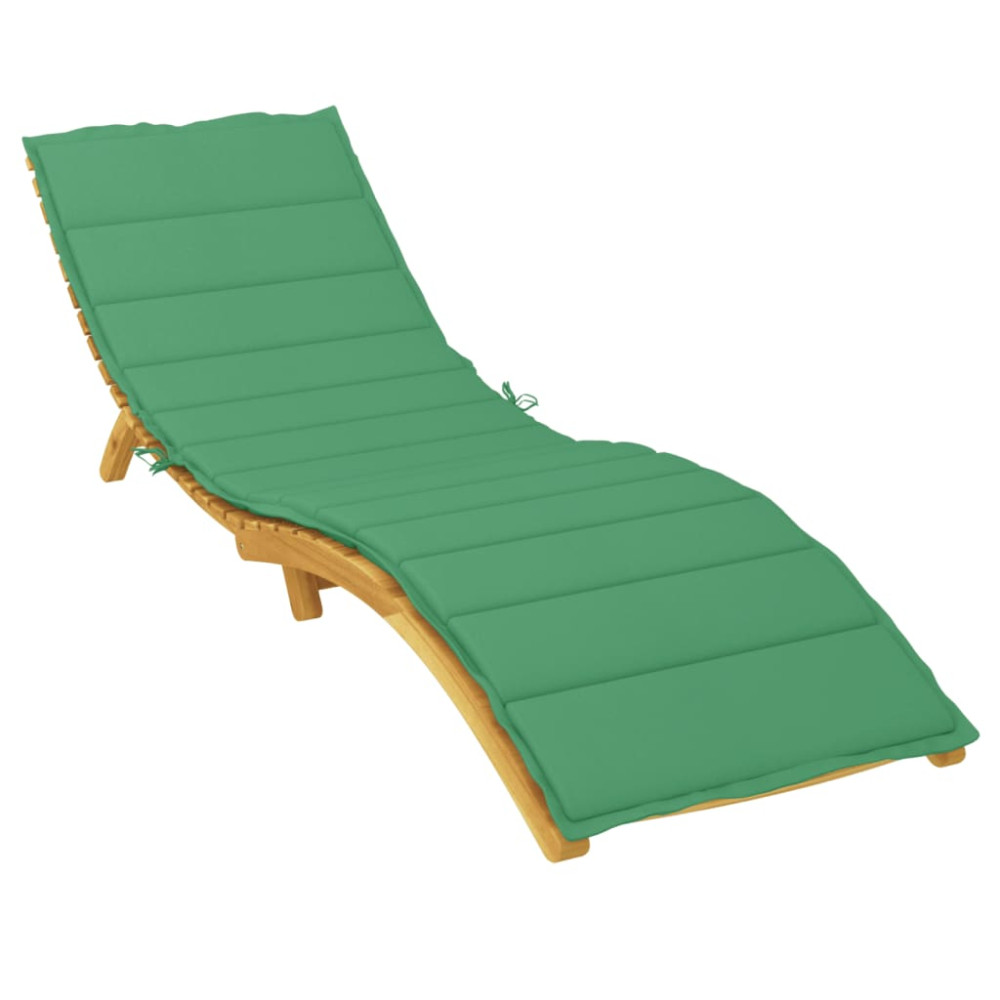 Produktbild för Solsängsdyna grön 200x50x3 cm oxfordtyg