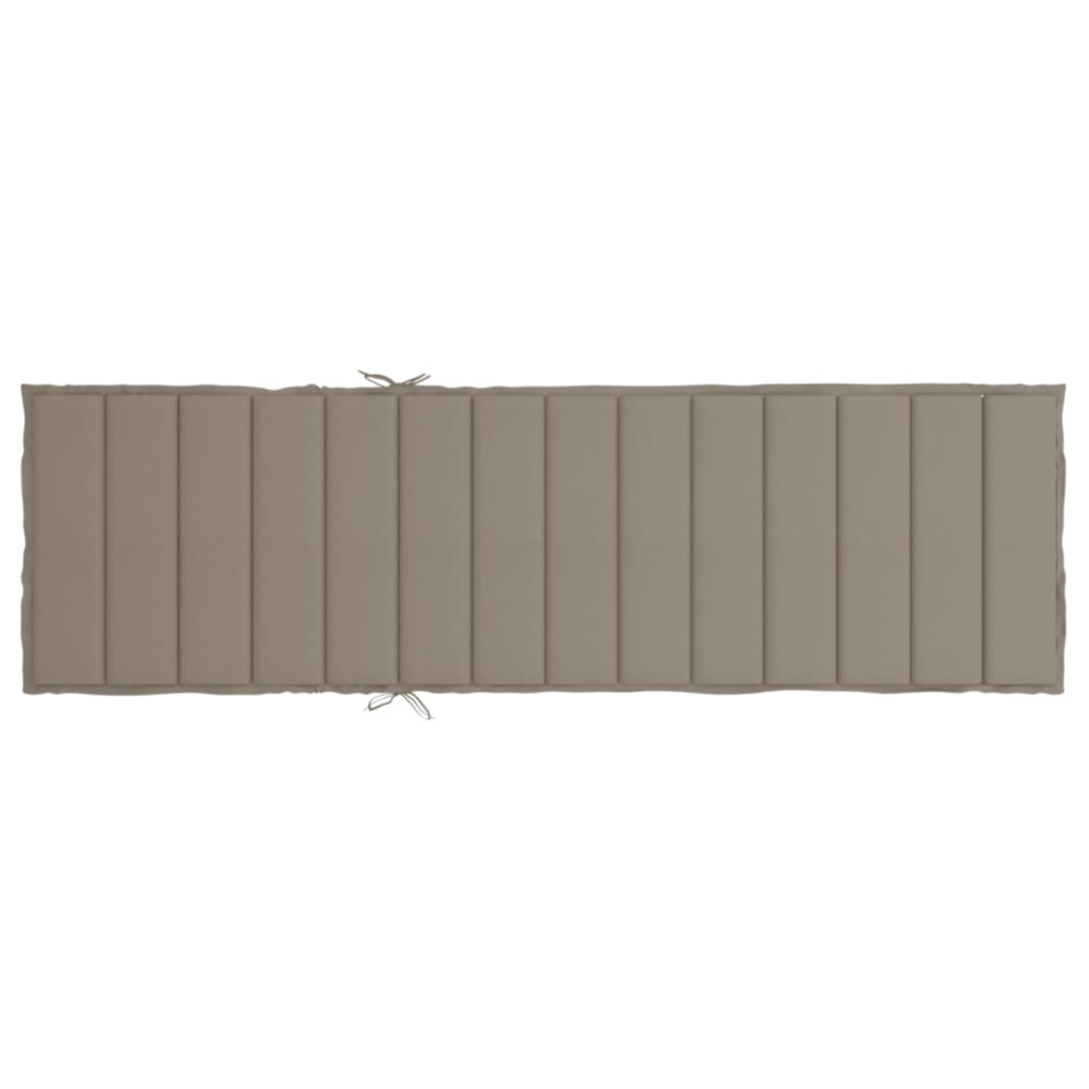 Produktbild för Solsängsdyna taupe 200x70x3 cm oxfordtyg