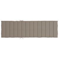 Produktbild för Solsängsdyna taupe 200x70x3 cm oxfordtyg