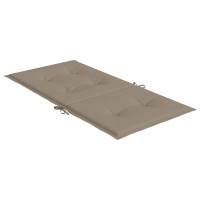 Produktbild för Stolsdynor 6 st taupe 100x50x3 cm oxfordtyg