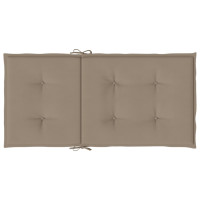 Produktbild för Stolsdynor 6 st taupe 100x50x3 cm oxfordtyg