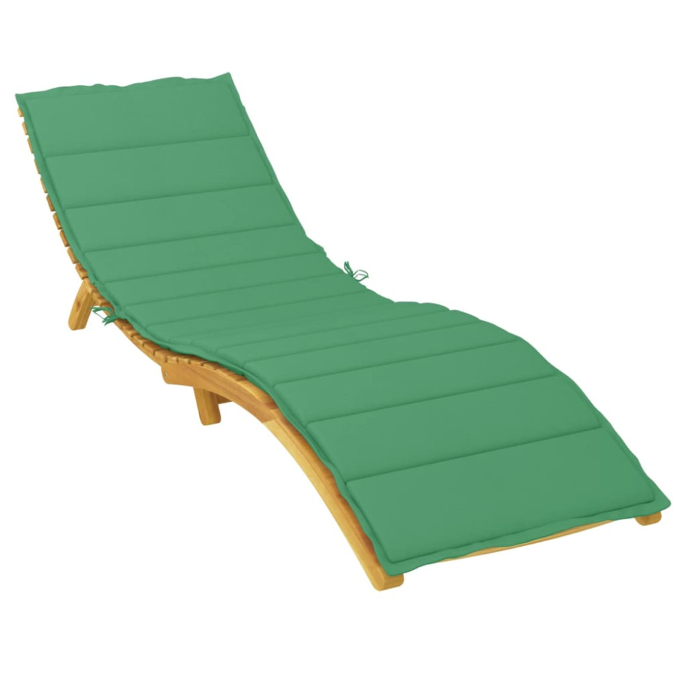 Produktbild för Solsängsdyna grön 200x60x3 cm oxfordtyg