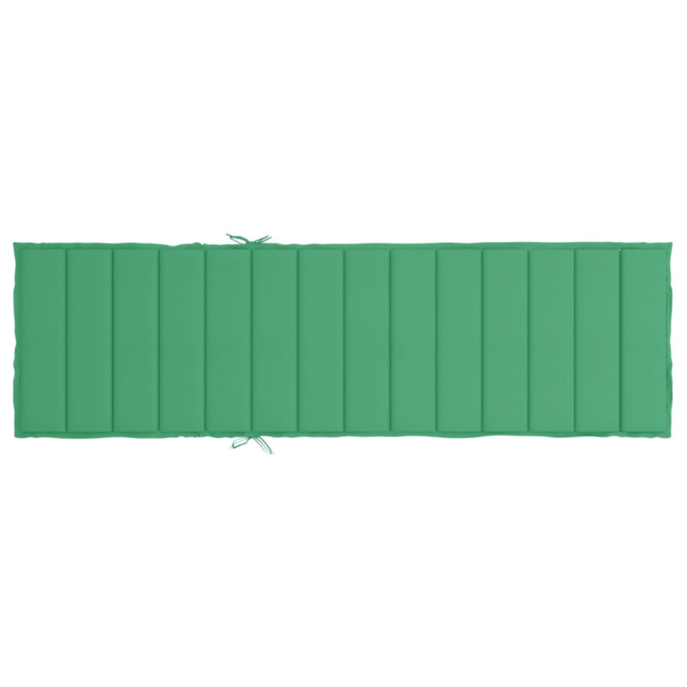 Produktbild för Solsängsdyna grön 200x60x3 cm oxfordtyg