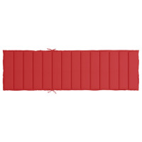 Produktbild för Solsängsdyna röd 200x50x3 cm oxfordtyg