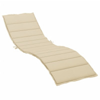 Produktbild för Solsängsdyna beige 200x70x3 cm oxfordtyg