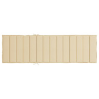 Produktbild för Solsängsdyna beige 200x70x3 cm oxfordtyg