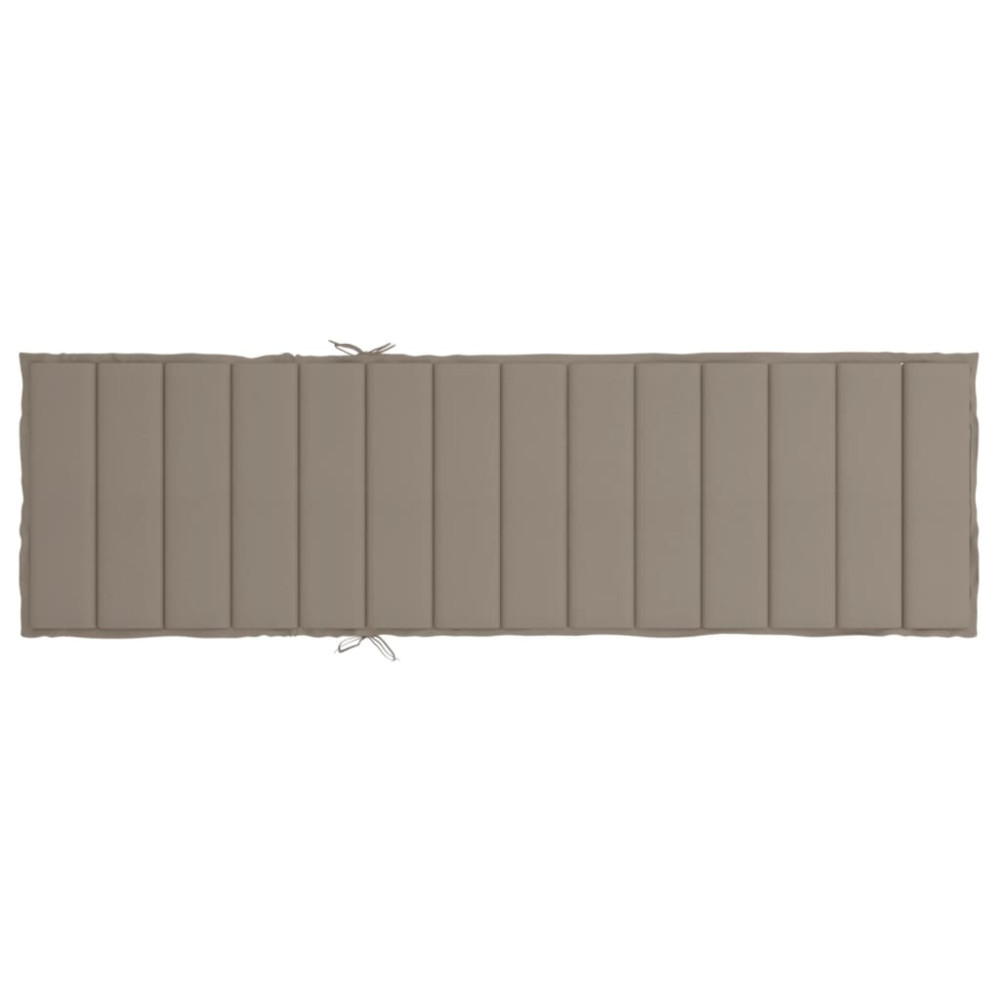 Produktbild för Solsängsdyna taupe 200x60x3 cm oxfordtyg