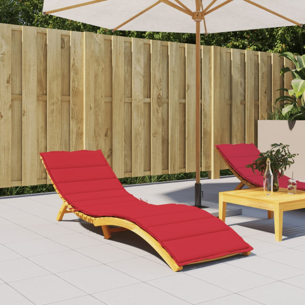 Produktbild för Solsängsdyna röd 200x60x3 cm oxfordtyg