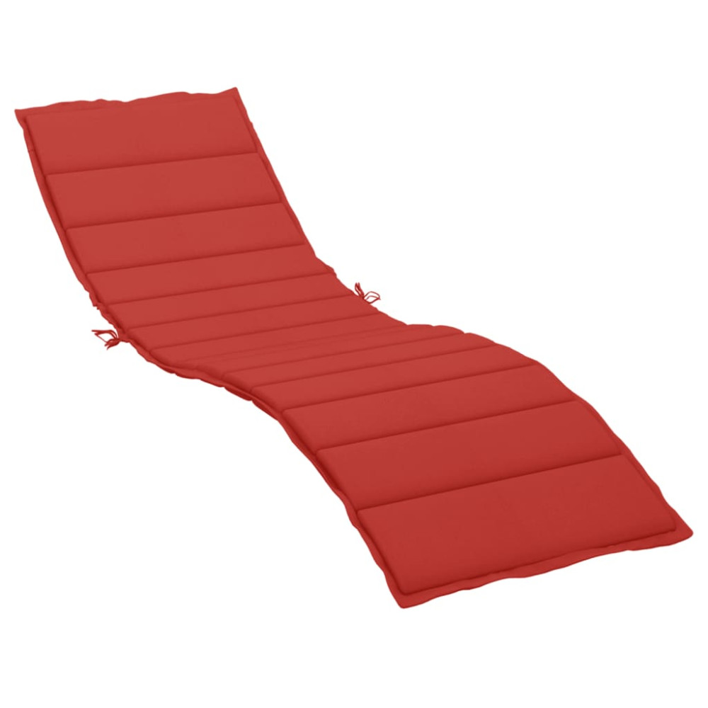 Produktbild för Solsängsdyna röd 200x60x3 cm oxfordtyg