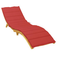 Produktbild för Solsängsdyna röd 200x60x3 cm oxfordtyg