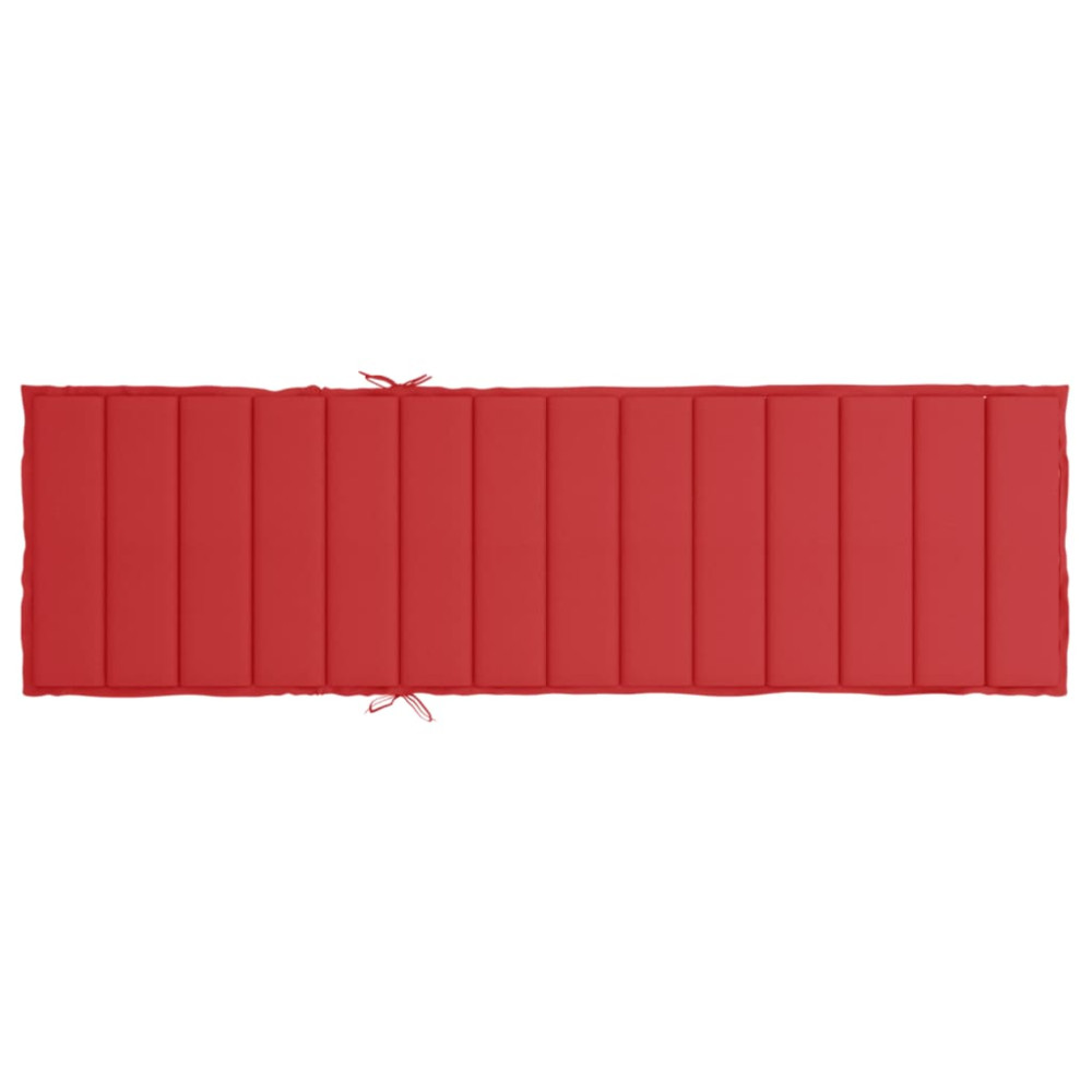 Produktbild för Solsängsdyna röd 200x60x3 cm oxfordtyg