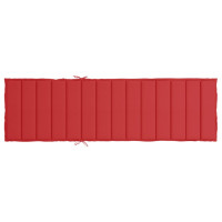 Produktbild för Solsängsdyna röd 200x60x3 cm oxfordtyg
