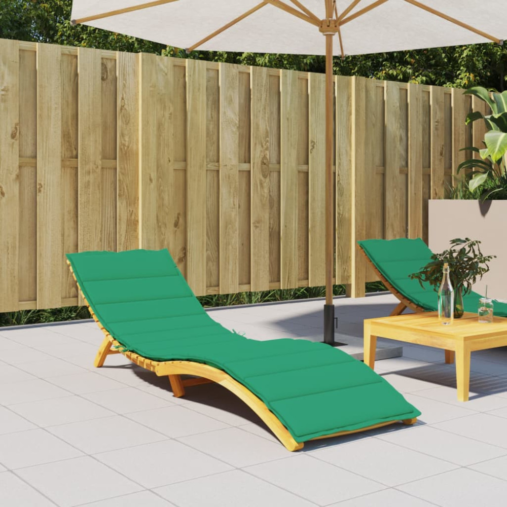 Produktbild för Solsängsdyna grön 200x70x3 cm oxfordtyg