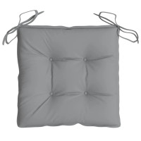 Produktbild för Stolsdynor 6 st grå 40x40x7 cm oxfordtyg