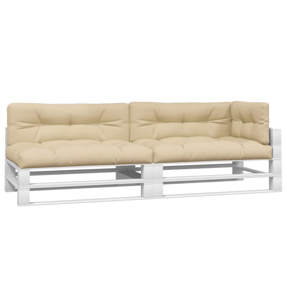 Produktbild för Palldynor 5 st beige tyg