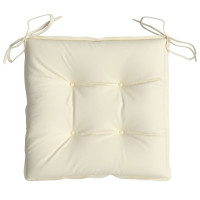 Produktbild för Stolsdynor 2 st gräddvit 50x50x7 cm oxfordtyg
