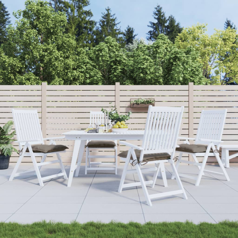 Produktbild för Stolsdynor 4 st taupe 50x50x7 cm oxfordtyg