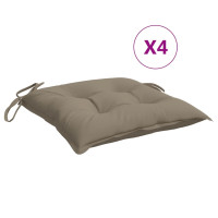 Produktbild för Stolsdynor 4 st taupe 50x50x7 cm oxfordtyg