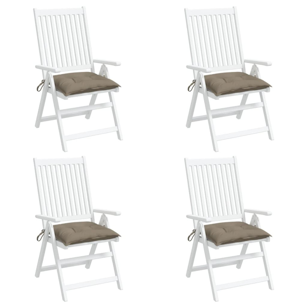Produktbild för Stolsdynor 4 st taupe 50x50x7 cm oxfordtyg