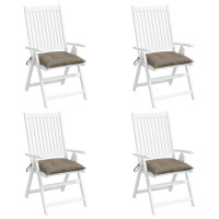 Produktbild för Stolsdynor 4 st taupe 50x50x7 cm oxfordtyg