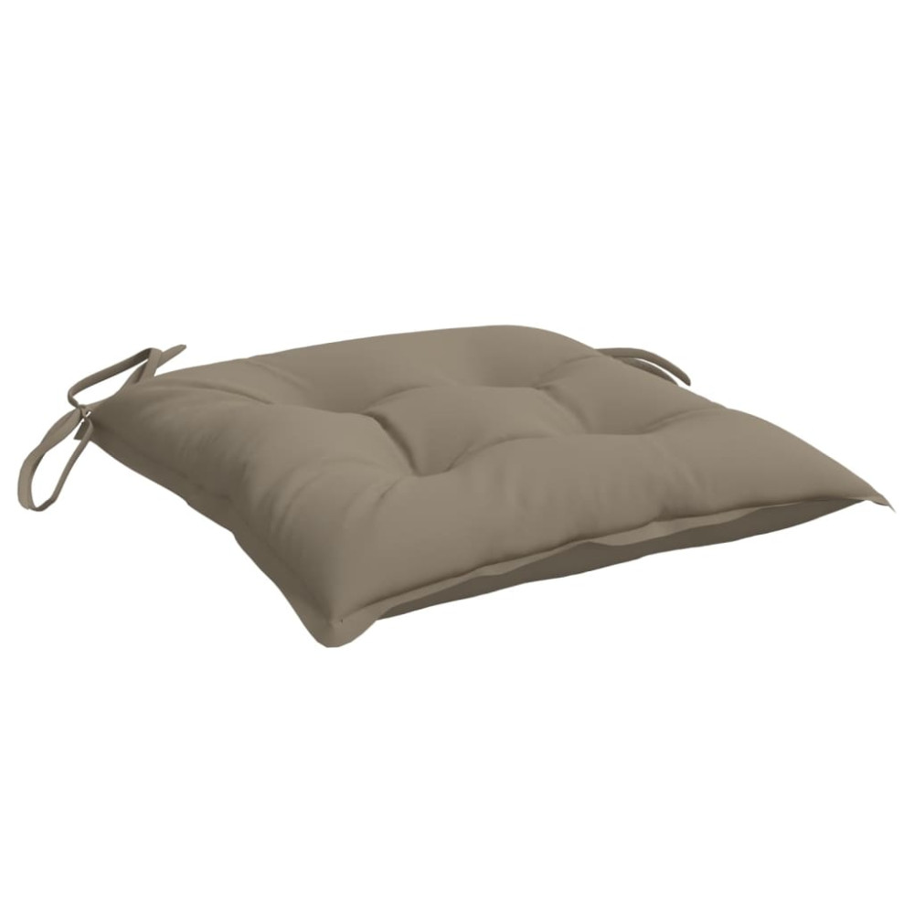 Produktbild för Stolsdynor 4 st taupe 50x50x7 cm oxfordtyg