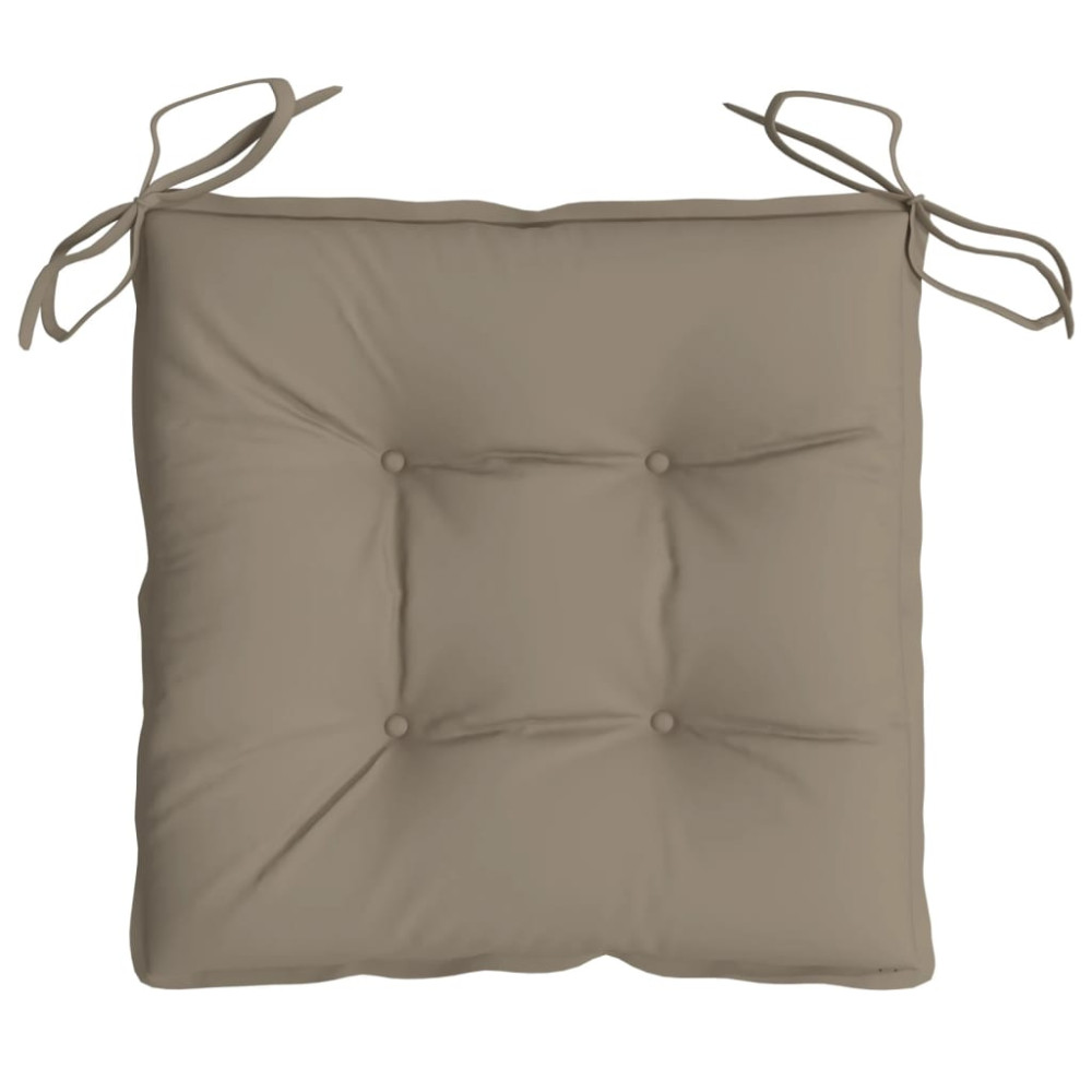 Produktbild för Stolsdynor 4 st taupe 50x50x7 cm oxfordtyg