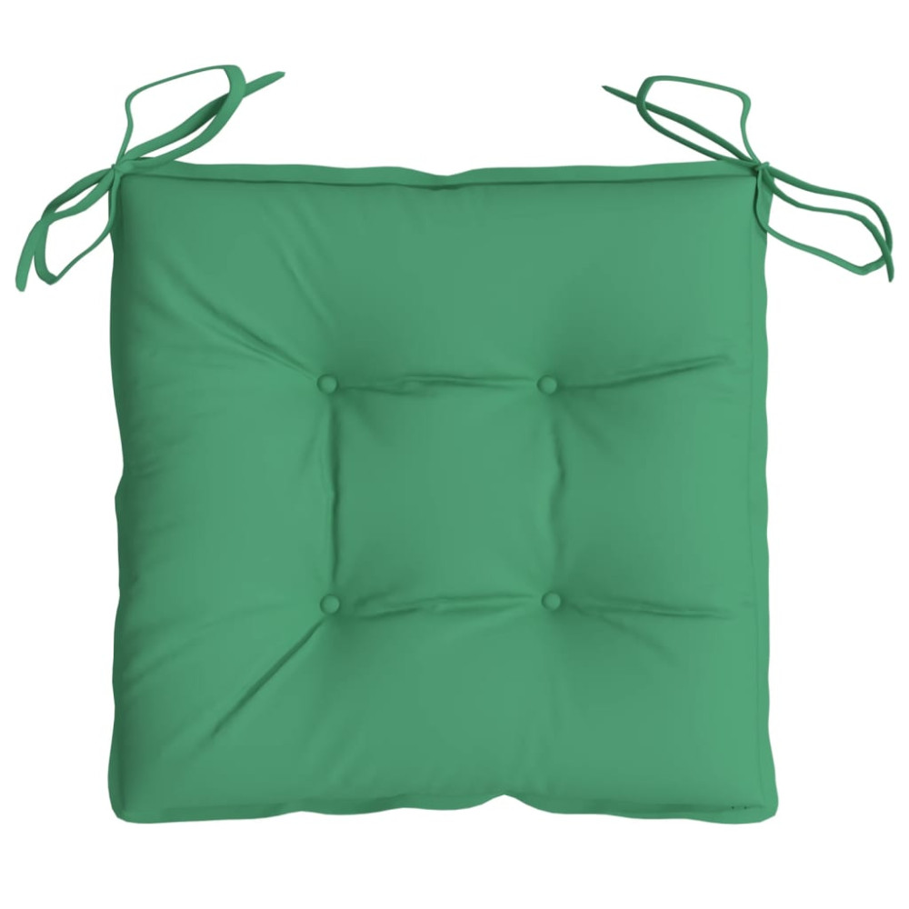 Produktbild för Stolsdynor 2 st grön 50x50x7 cm oxfordtyg