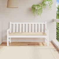 Produktbild för Bänkdyna för trädgården beige 150x50x7 cm oxfordtyg