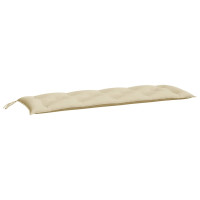 Produktbild för Bänkdyna för trädgården beige 150x50x7 cm oxfordtyg