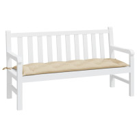 Produktbild för Bänkdyna för trädgården beige 150x50x7 cm oxfordtyg