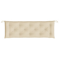 Produktbild för Bänkdyna för trädgården beige 150x50x7 cm oxfordtyg