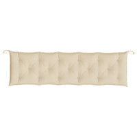 Produktbild för Bänkdyna för trädgården beige 180x50x7 cm oxfordtyg