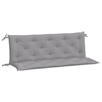 Produktbild för Bänkdyna för trädgården grå 150x(50+50)x7 cm oxfordtyg