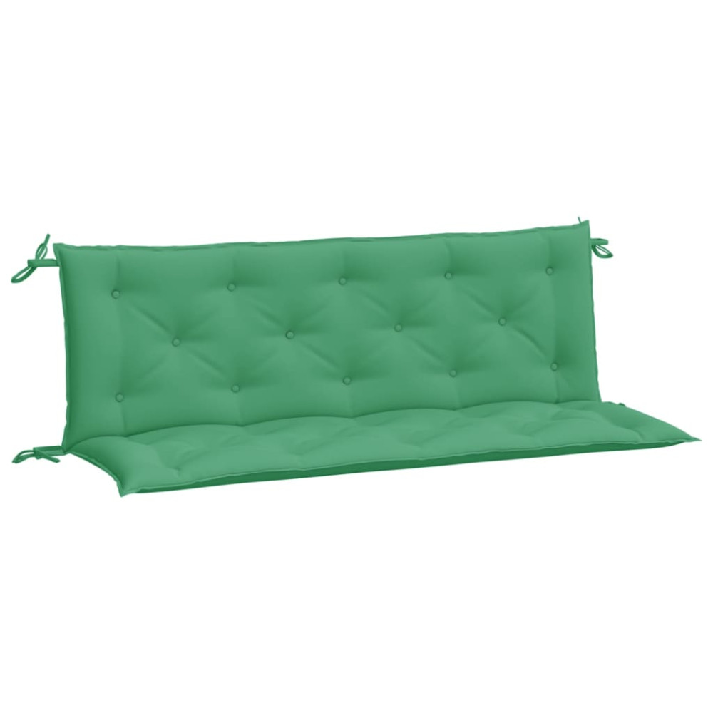Produktbild för Bänkdyna för trädgården grön 150x(50+50)x7 cm oxfordtyg