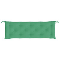 Produktbild för Bänkdyna för trädgården grön 150x(50+50)x7 cm oxfordtyg