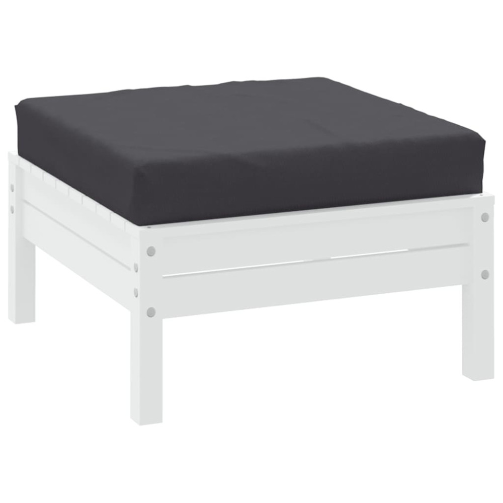 Produktbild för Palldyna antracit 60x60x6 cm oxfordtyg