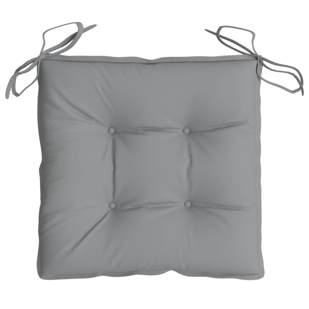 Produktbild för Stolsdynor 2 st grå 50x50x7 cm oxfordtyg