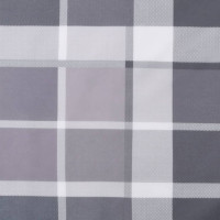 Produktbild för Stolsdynor 6 st grårutig 50x50x4 cm oxfordtyg