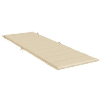 Produktbild för Solsängsdyna beige 186x58x3 cm oxfordtyg