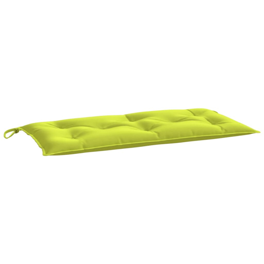 Produktbild för Bänkdyna för trädgården ljusgrön 100x(50+50)x7 cm oxfordtyg