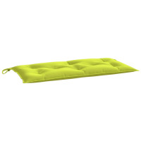 Produktbild för Bänkdyna för trädgården ljusgrön 100x(50+50)x7 cm oxfordtyg