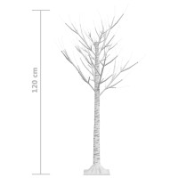 Produktbild för Plastgran 120 LED 1,2 m pil blått ljus inomhus/utomhus