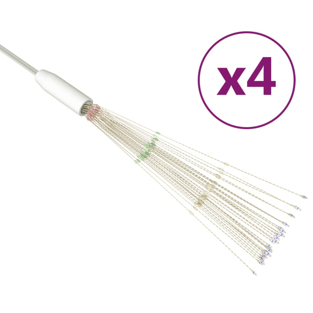 Produktbild för Utomhusbelysning fyrverkerier 4 st flerfärgad 20cm 560 LED