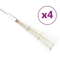 Produktbild för Utomhusbelysning fyrverkerier 4 st flerfärgad 20cm 560 LED