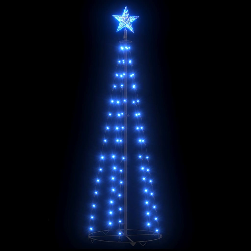Produktbild för Julgranskon 84 LEDs blå 50x150 cm