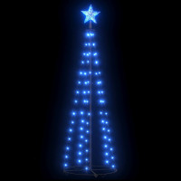 Produktbild för Julgranskon 84 LEDs blå 50x150 cm