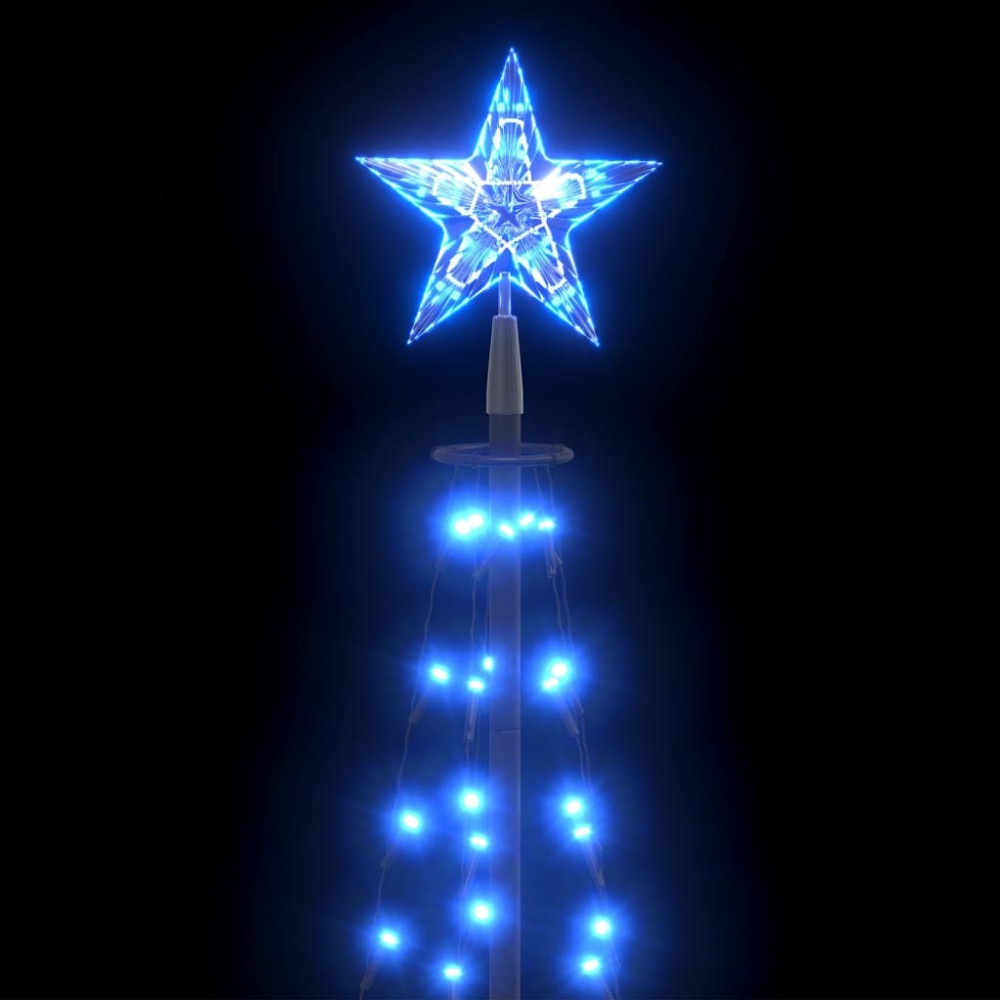 Produktbild för Julgranskon 84 LEDs blå 50x150 cm